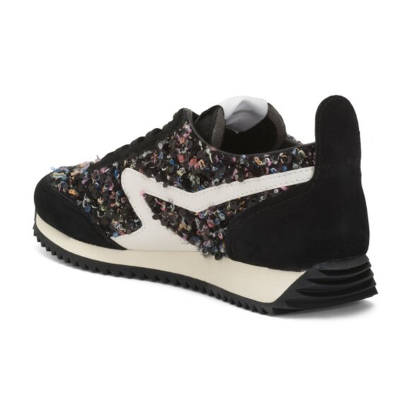 NEW RAG & BONE Suede Retro Boucle Runners Sneakers for women in pebble 72510j5 - Picture 3 of 9